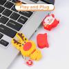 5 Pack USB Flash Drive Christmas Style 16GB New Year Gifts for Family and Friends, BorlterClamp USB 2.0 Drive Memory Stick of Santa Claus Christmas Tree Snowman Patterns Cute Pen Drive view 4