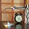 Feilx Lighted Desktop Magnifier Illuminated Tabletop 5X Magnifying Glass with 2 LEDs-Hands Free Magnifying Glass Magnifier with Light for Reading view 2