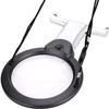 Feilx LED Magnifier - Neck Wear Visual Aid Illuminated Magnifying Glass for Low Vision & Visually Impaired Seniors - Portable - Gifts for Mom, Dad, Grandmother view 4