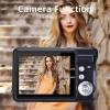 Andoer Portable 720P Digital Camera Video Camcorder 18MP Photo 8X Zoom Anti-Shake 2.7 Inch Large TFT Screen Built-in Lithium Battery with Carry Bag USB Charging Cable for Kids Teens view 2