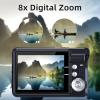 Andoer Portable 720P Digital Camera Video Camcorder 18MP Photo 8X Zoom Anti-Shake 2.7 Inch Large TFT Screen Built-in Lithium Battery with Carry Bag USB Charging Cable for Kids Teens view 3