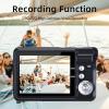 Andoer Portable 720P Digital Camera Video Camcorder 18MP Photo 8X Zoom Anti-Shake 2.7 Inch Large TFT Screen Built-in Lithium Battery with Carry Bag USB Charging Cable for Kids Teens view 4