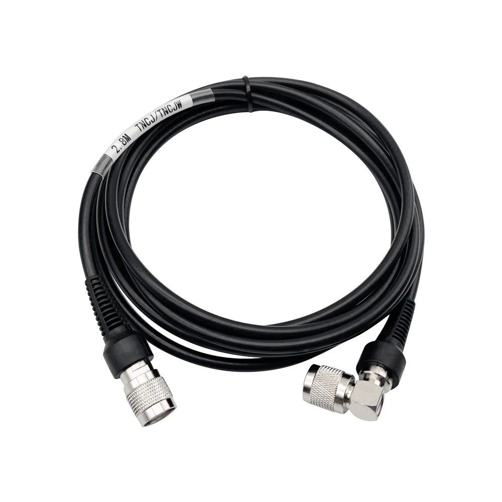 LS2015 New Black Color 2.8M Cable Antenna TNC-TNC Right Angle Compatible for Trimble GPS R8 R7 5800 5700 Series