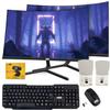 TechMagnet All in one Desktop Computer,Cheetah 6,Intel Core i5 6th Gen,16GB DDR3,1TB SSD,New Dual 24 inch Curved Display,Wireless Keyboard Mouse,Speaker,Webcam,USB Wi-Fi,Windows 11(Renewed) view 1