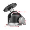 Andoer Compact Panorama Ballhead Tripod Mount Adapter 1/4 Inch Screw Connector Mini Ball Head Aluminium Alloy CNC Machining 5kg/11lbs Load Capacity view 3