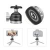 Andoer Compact Panorama Ballhead Tripod Mount Adapter 1/4 Inch Screw Connector Mini Ball Head Aluminium Alloy CNC Machining 5kg/11lbs Load Capacity view 4