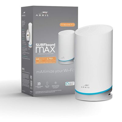 ARRIS Surfboard mAX AX6600 Tri-Band Wi-Fi 6 Mesh Router (W21) (Renewed)