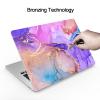 ChashenHa for MacBook Air 13.6 Inch Case Released 2022 (Model A2681 M2 Chip) UV Printed Plastic Hard Shell Laptop Case with Keyboard Cover and Screen Protector and Dust Plug,Marble-4 view 2
