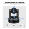 1080P 20X PTZ Camera, Optical Zoom 1080P 60FPS Video Camera, Support Multi Angle Rotation Omnidirectional Photography 2D and 3D Noise Reduction, for Live Broadcasting Online view 3