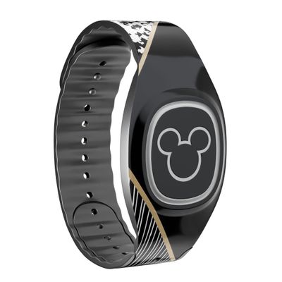 Design Skinz Minimalistic Mint and Gold Striped V1 Skin Decal Vinyl Full-Body Wrap Compatible with Disney MagicBand+ (MagicBand+ Not Included)