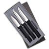 Rada Cutlery Paring Knife Galore Gift Set (G201) with Quick Edge Sharpener (R119), 3-Piece Knife Set and Knife Sharpener, Stainless Steel Blades, Black Handle view 3