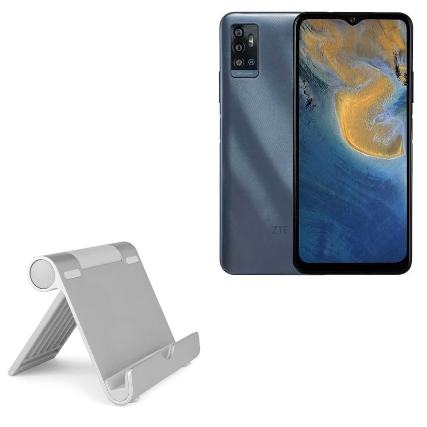 BoxWave Stand and Mount Compatible with ZTE Blade A71 - VersaView Aluminum Stand, Portable, Multi Angle Viewing Sturdy