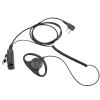 2 Pin Walkie Talkie Earphone Earpiece with Mic D Shape Ear Hook Headset PTT Compatible for Baofeng Kenwood Two Way Radio view 1