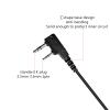 2 Pin Walkie Talkie Earphone Earpiece with Mic D Shape Ear Hook Headset PTT Compatible for Baofeng Kenwood Two Way Radio view 2