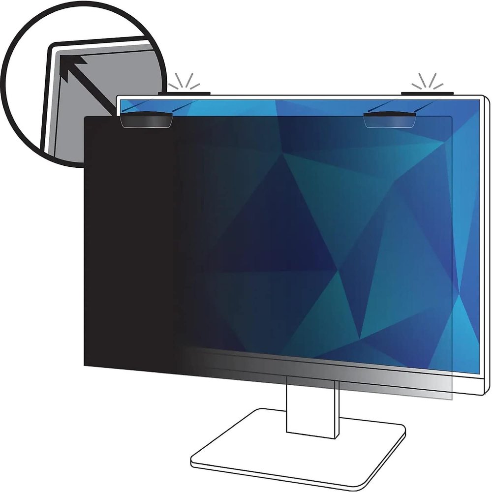 3M Privacy Filter for 21.5in Full Screen Monitor with 3M Comply Magnetic Attach (16:9 Aspect Ratio)