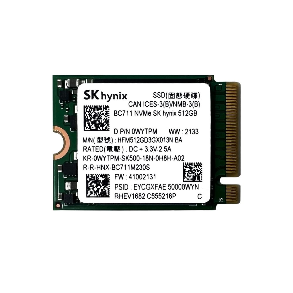 SKHynix BC711 512GB NVMe PCIe M.2 2230 30mm Solid State Drive - HFM512GD3GX013N BA- OEM Packaging