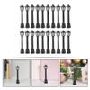 Healifty Micro Landscape Miniature Lamp Post Lights 20Pcs Simulation Street Lamps for DIY Garden Model Decoration view 2