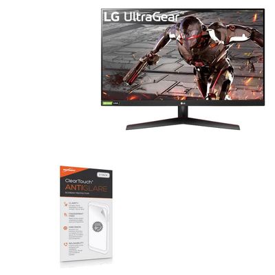 BoxWave Screen Protector Compatible with LG 32 Monitor (32GN50T) - ClearTouch Anti-Glare (2-Pack), Anti-Fingerprint Matte Film Skin
