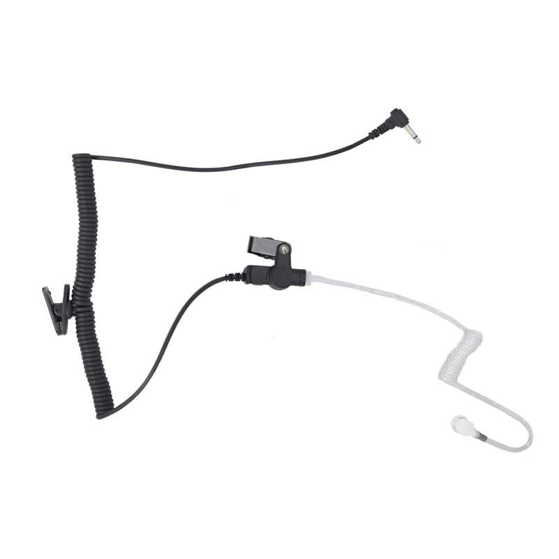 WRSCEXP 1 Pin 3.5mm Receiver/Listen Only Surveillance Acoustic Tube Earpiece Compatible with Two-Way Radios Transceivers