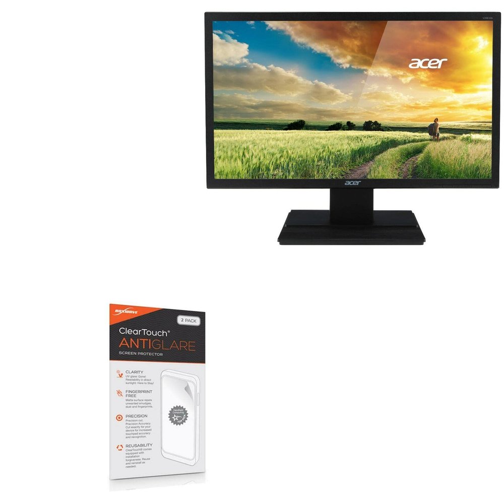 BoxWave Screen Protector Compatible with Acer V6 (V206HQL) - ClearTouch Anti-Glare (2-Pack), Anti-Fingerprint Matte Film Skin