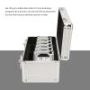 3.5" Hard Drive Storage Box, HDD Storage Box Suitcase with 10 Bays, External Hard Drive Carrying Case with Safety Lock Design, 3.5 inches Hard Disk Drive Storage Box Case view 3