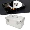 3.5" Hard Drive Storage Box, HDD Storage Box Suitcase with 10 Bays, External Hard Drive Carrying Case with Safety Lock Design, 3.5 inches Hard Disk Drive Storage Box Case view 4