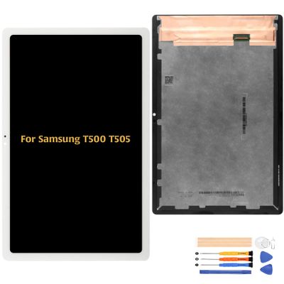 A-MIND for Samsung Galaxy Tab A7 10.4 Screen Replacement Touch Screen Digitizer SM-T500 SM-T505 LCD Display Full Assembly Repair Kits,with Screen Protector+Tools (White)