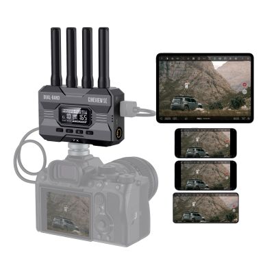 Accsoon CineView SE Wireless Video Transmitter, 1080P HDMI SDI Dual-Band Transmission, Range of 1200ft/350m,Latency 0.05s, Use with CineView M7 Pro/2 SDI/HE/Phones(Support Android/iOS) for Monitoring