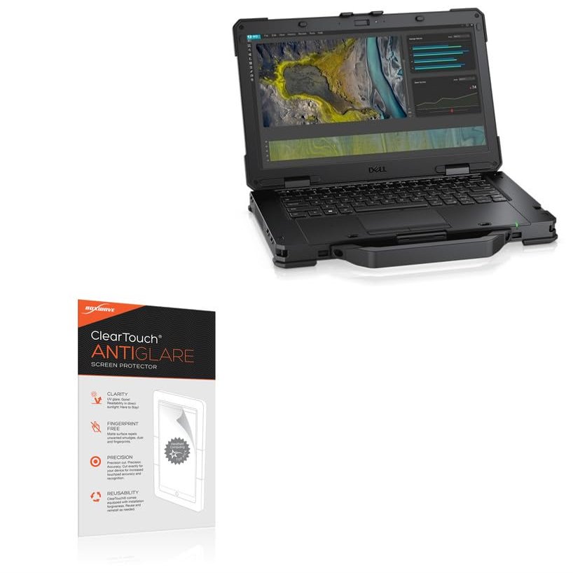 BoxWave Screen Protector Compatible With Dell Latitude 5430 Rugged Laptop (14 in) - ClearTouch Anti-Glare (2-Pack), Anti-Fingerprint Matte Film Skin