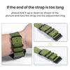 CUZOW for Garmin Fenix 5 Plus/5, Fenix 6 Pro/6, Fenix 7,Fenix 8/8 Pro 47mm, 22mm Nylon Quick Easy Fit Watch Band Replacement for Forerunner 945, Instinct, Approach S60,Army Green view 3