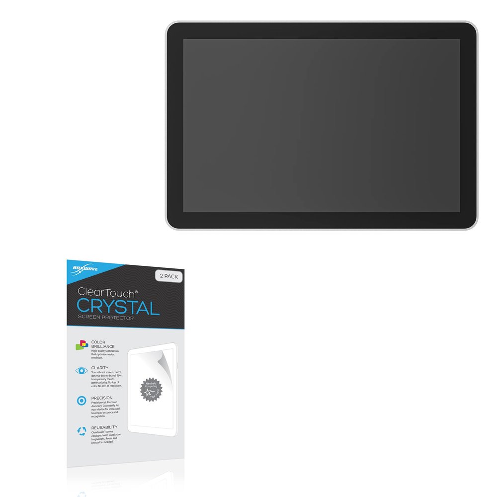 BoxWave Screen Protector Compatible with Logitech Tap Scheduler - ClearTouch Crystal (2-Pack), HD Film Skin - Shields from Scratches