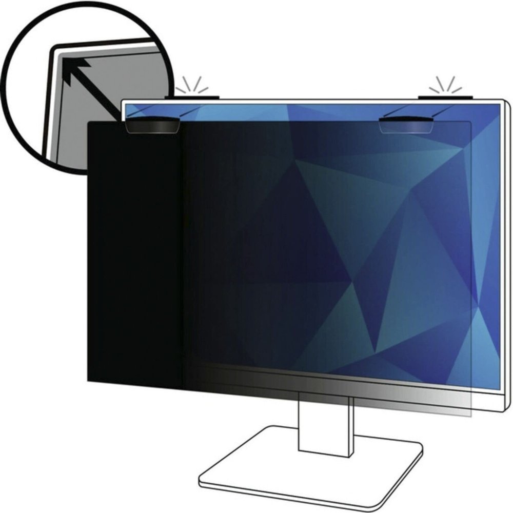 3M Privacy Filter for 25in Full Screen Monitor with 3M Comply Magnetic Attach (16:19 Aspect Ratio)