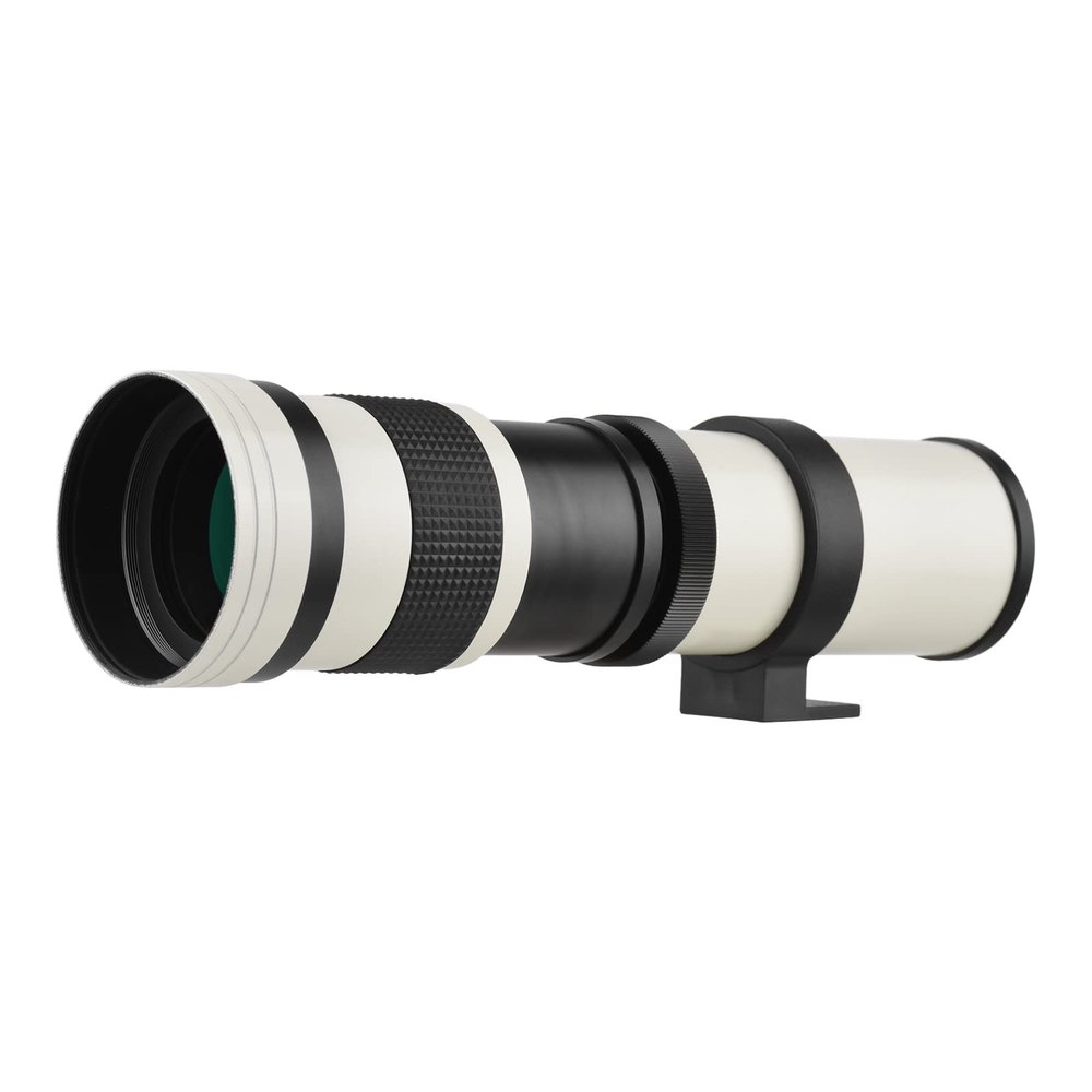 Andoer MF Super Telephoto Camera F Zoom / 8.3-16 420-800mm T2 Mount with Adapter Ring for AF Mount Replacement Universal 1/4 Thread for Alpha-Mount A55 A33 A550 A500 A100