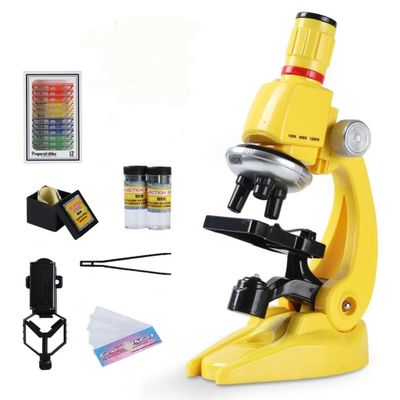 Microscope Kit Microscope Kit Lab LED 100X-400X-1200X Biological Microscope Microscope Lens Adapters (Color : B, Magnification : 100X-400X-1200X)