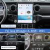 ZWNAV 13 inch Qualcomm Tesla Style Touch Screen Car Stereo for Jeep Wrangler Gladiator 2018 2019 2020 2021 Radio Android Auto Replacement Unit Audio Multimedia Player GPS Navigation view 2