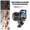Andoer LM100W Portable LED Photography Fill Light 100W Studio Video Light 5600K Dimmable Bowens Mount Continuous Light with Remote Control for Product Portrait Wedding Photography Live Streaming view 3