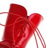 HINDOLA Women Over The Knee Thigh High Boots Lace up Leather Chunky Heel Platform Knight Boots Fashion Long Combat Boots view 3