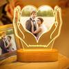 Custom Photo Night Light, Acrylic Plaque with Photos, Personalized Gift for Lovers, Anniversary, Birthday, Wedding view 1
