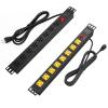 BTU Power Strip Surge Protector Rack-Mount PDU, 8 Right Angle Outlets Wide-Spaced, Heavy Duty 1U Rack Mount PDU Power Strip for Server Racks, 160 Joules, 15A/125V, 6ft Cord view 1