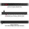 BTU Power Strip Surge Protector Rack-Mount PDU, 8 Right Angle Outlets Wide-Spaced, Heavy Duty 1U Rack Mount PDU Power Strip for Server Racks, 160 Joules, 15A/125V, 6ft Cord view 4