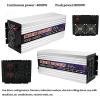 BEZAX 5000W 6000W 8000W Pure Sine Wave Inverter 12V 24V 48V 60V to 220V Car Converter Power Inverter Transformer with LCD Display & 2 AC Outlets for RV Truck Boat Camping,8000w-48Vto220V view 4