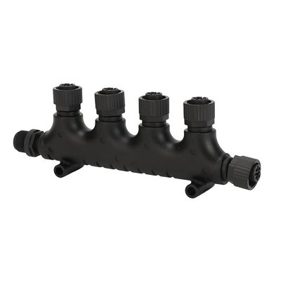 Acouto for NMEA 2000 N2K 4 Ports T Connector 5 Pin IP67 Tee Connector NMEA 2000 Starter Kit for Lowrance for Navico for Networks