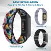 Aroloxta Elastic Nylon Fabric Charge 6 Bands Compatible with Charge 5 Watch Band for Women, Soft Stretchy Adjustable Stretch Sport Replacement Wristbands for Charge 5/6 Strap Men Women view 2
