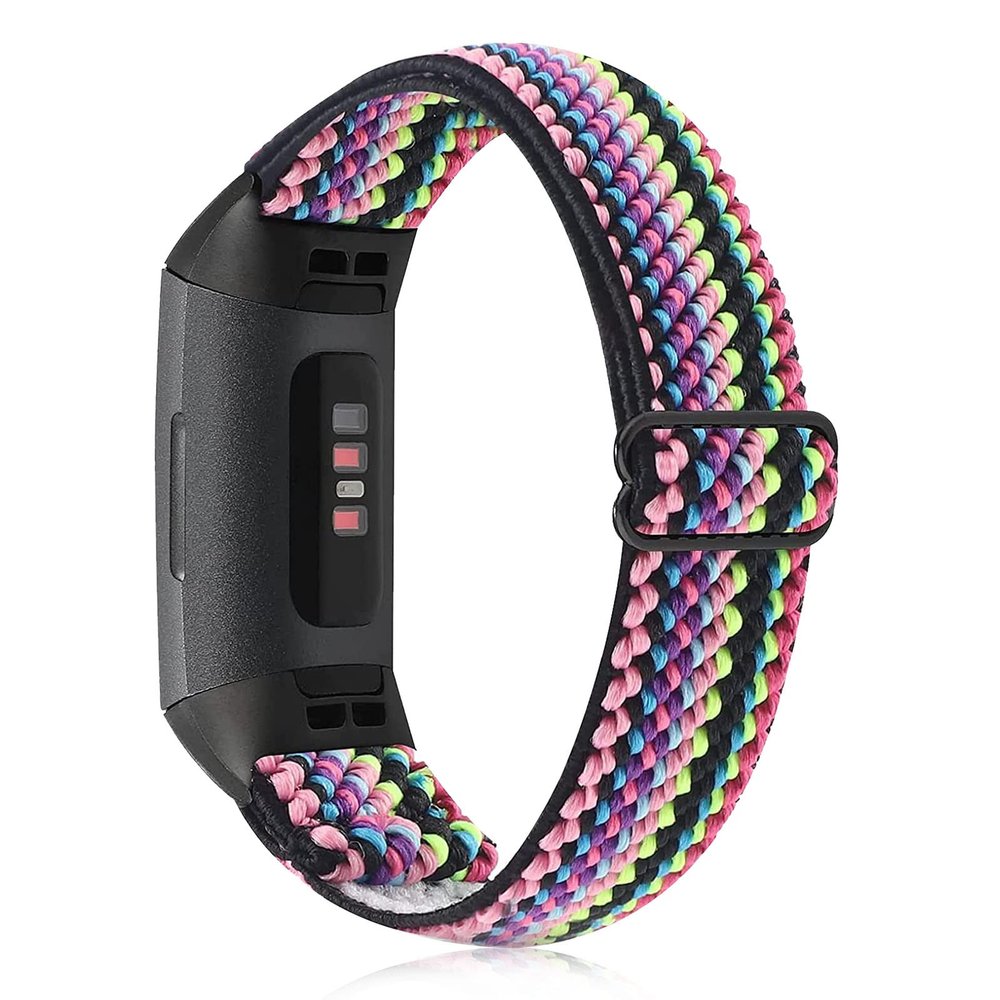 Aroloxta Elastic Nylon Fabric Charge 6 Bands Compatible with Charge 5 Watch Band for Women, Soft Stretchy Adjustable Stretch Sport Replacement Wristbands for Charge 5/6 Strap Men Women