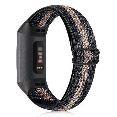Aroloxta Elastic Nylon Fabric Charge 6 Bands Compatible with Charge 5 Watch Band for Women, Soft Stretchy Adjustable Stretch Sport Replacement Wristbands for Charge 5/6 Strap Men Women