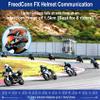 FreedConn FX 10 Riders Motorcycle Bluetooth Headset with Music Sharing, Helmet Bluetooth Intercom with Noise Cancellation/FM Radio/IP67/Ultra-Thin Body, Universal Communication Systems for Motorbike view 2