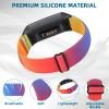 Aroloxta Elastic Nylon Fabric Charge 6 Bands Compatible with Charge 5 Watch Band for Women, Soft Stretchy Adjustable Stretch Sport Replacement Wristbands for Charge 5/6 Strap Men Women view 3