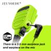JEUYOEDE Waterproof Radio Mic Remote Handheld Walkie Talkie Microphone with 3.5mm Audio Jack Compatible with Motorola XPR3300 XPR3300e XPR3500 XPR3500e Green view 2