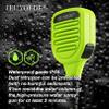 JEUYOEDE Waterproof Radio Mic Remote Handheld Walkie Talkie Microphone with 3.5mm Audio Jack Compatible with Motorola XPR3300 XPR3300e XPR3500 XPR3500e Green view 3