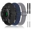 Bolesi 3 Pack Compatible with Garmin Fenix 5 Bands 22mm Stretch Nylon Watch Band Adjustable Sport Straps for Garmin Fenix 5 Plus/Forerunner 935/Forerunner 945/Quatix 5 Smartwatch for Men Women view 1